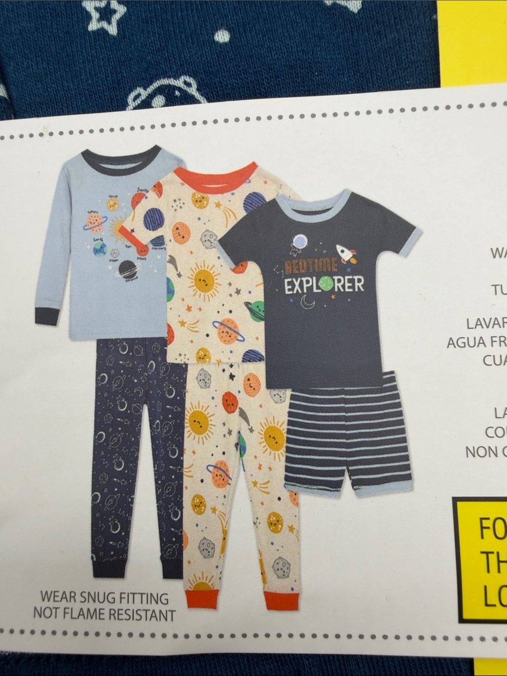 Koala Kids Light Blue & Navy 6-Piece Sleep Set - Picture 5 of 5